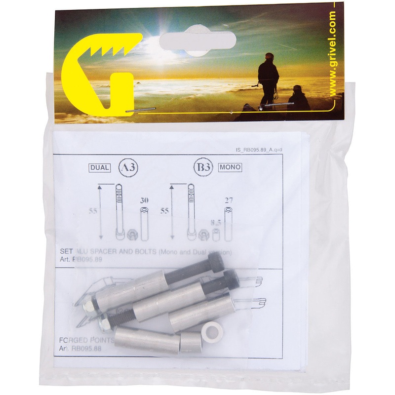 Grivel G14 Crampon Spare Parts Set: Aluminum Spacers and Bolts by Grivel