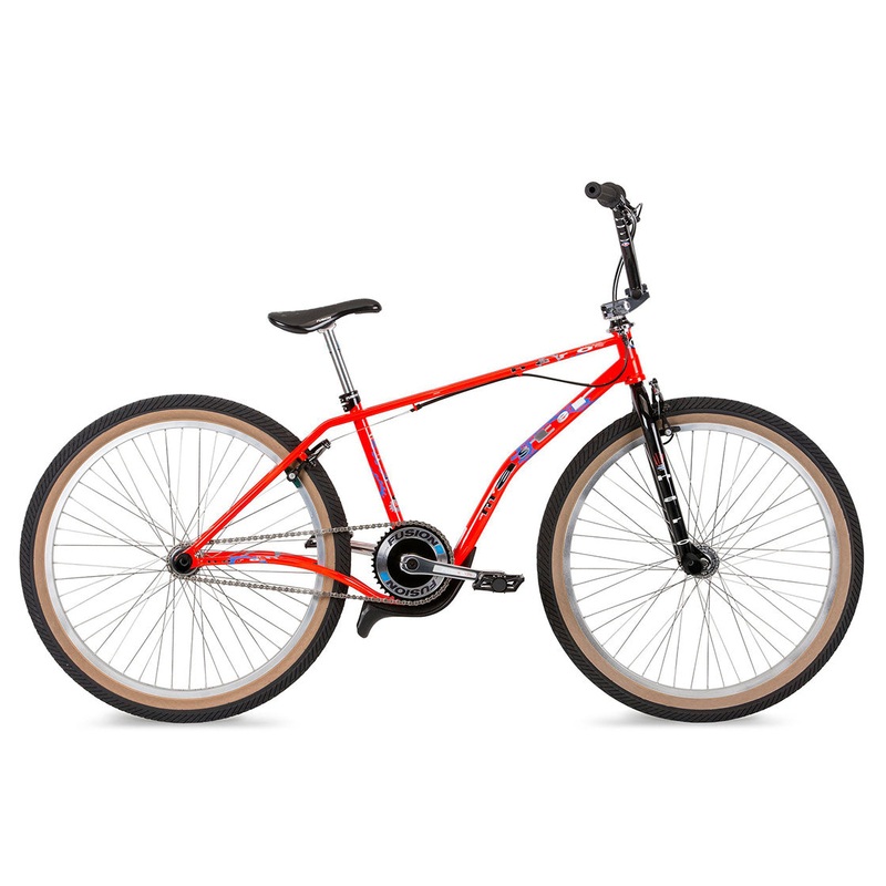 Haro Lineage Air Master 26″ BMX Freestyle Bike-Neon Red
