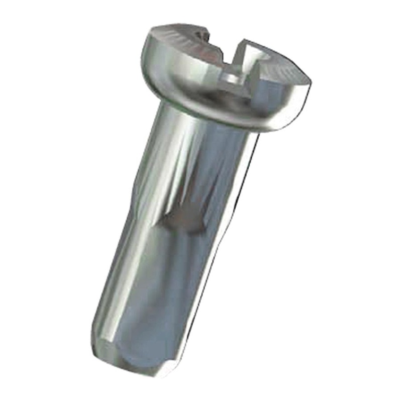 Sapim Polyax Aluminum Nipples Black 2mm (14G) 14mm Bag of 100