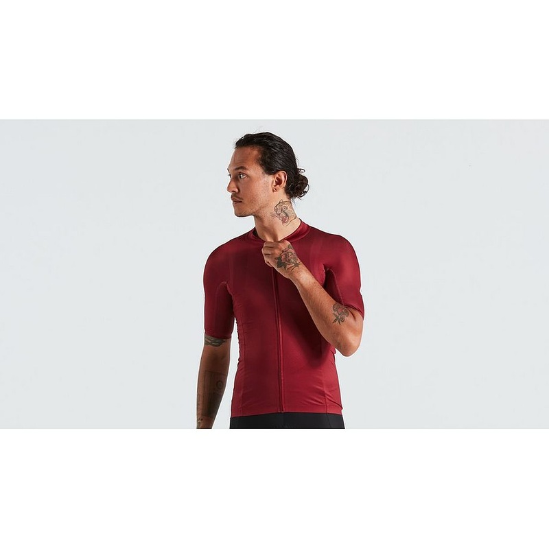 Specialized sl r logo jersey ss men maroon xs