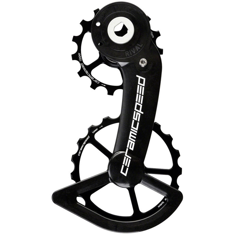 CeramicSpeed OSPW Pulley Wheel System SRAM Rival AXS – Alloy Pulley Carbon Cage BLK
