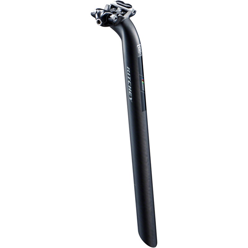 Ritchey WCS Carbon 1-Bolt Seatpost: 27.2, 350mm, 25mm Offset, Black