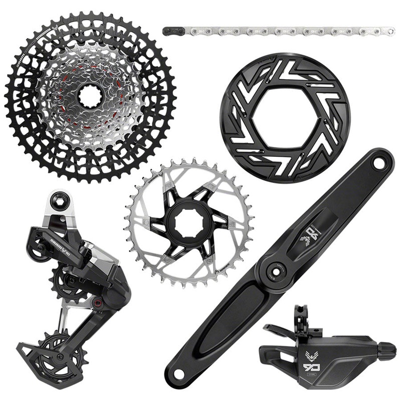 SRAM Eagle 90 Ebike Groupset –  165mm,  Brose, 36T, Clip-on Guard, Chain, XS-1275 10-52t, Single Click Shifter, Rear