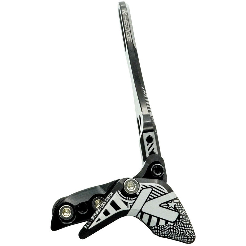 K-EDGE 1x Race W Chain Guide – For Single Chainring Water Bottle Attachment Point BLK/White
