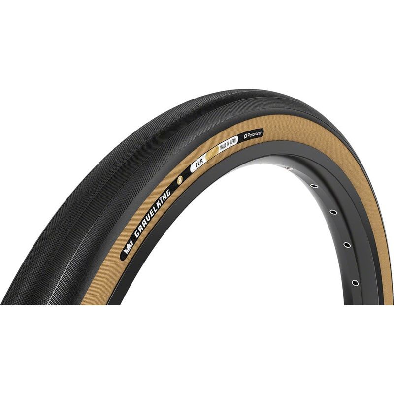 Panaracer GravelKing Slick R Tire – 700 x 30 Tubeless Folding Black/Amber