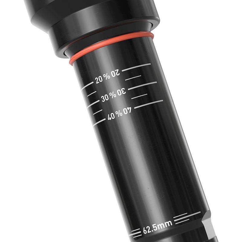 RockShox Super Deluxe Thru Shaft RCT Rear Shock – 230 x 62.5mm Medium Reb/Comp 380lb L/O Force Trunnion C1
