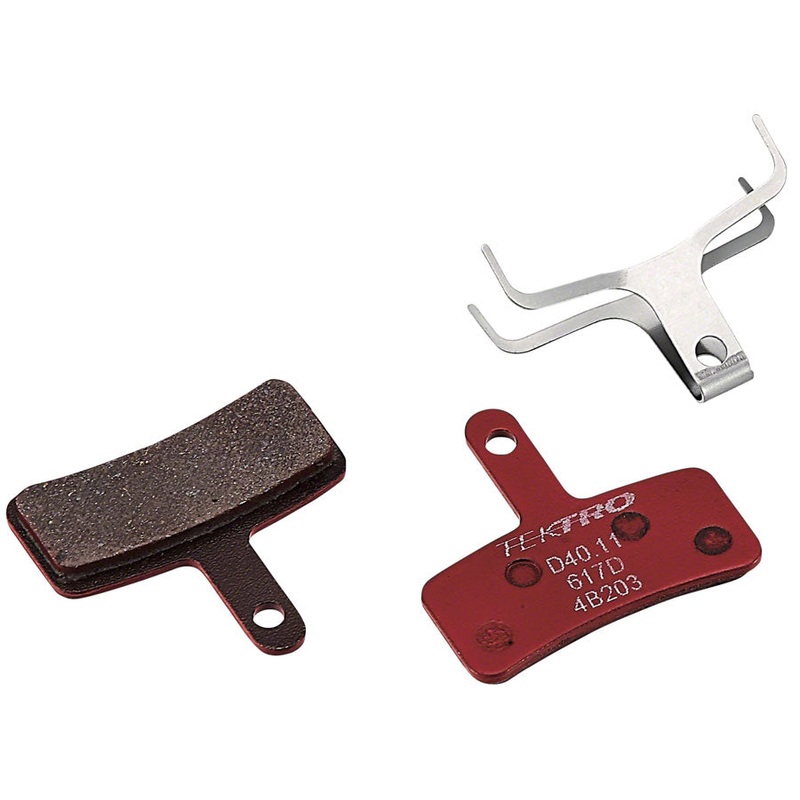 Tektro D40.11 Disc Brake Pad – Metal/Ceramic Compound For Use Dorado HD-E710 Disc Brakes Red