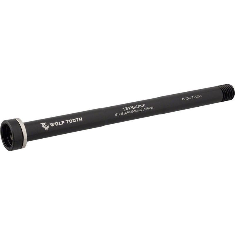 Wolf Tooth Rear Thru Axle – M12 1.5 x 164mm Black