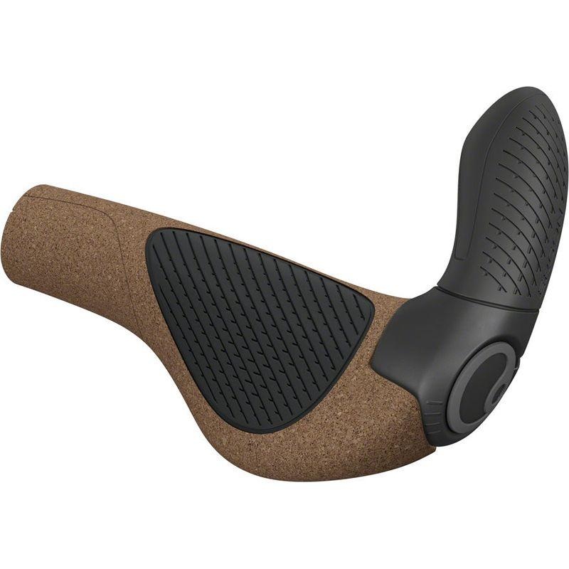 Ergon GP3 Evo BioKork Grips – Lock-On Small Black/Tan