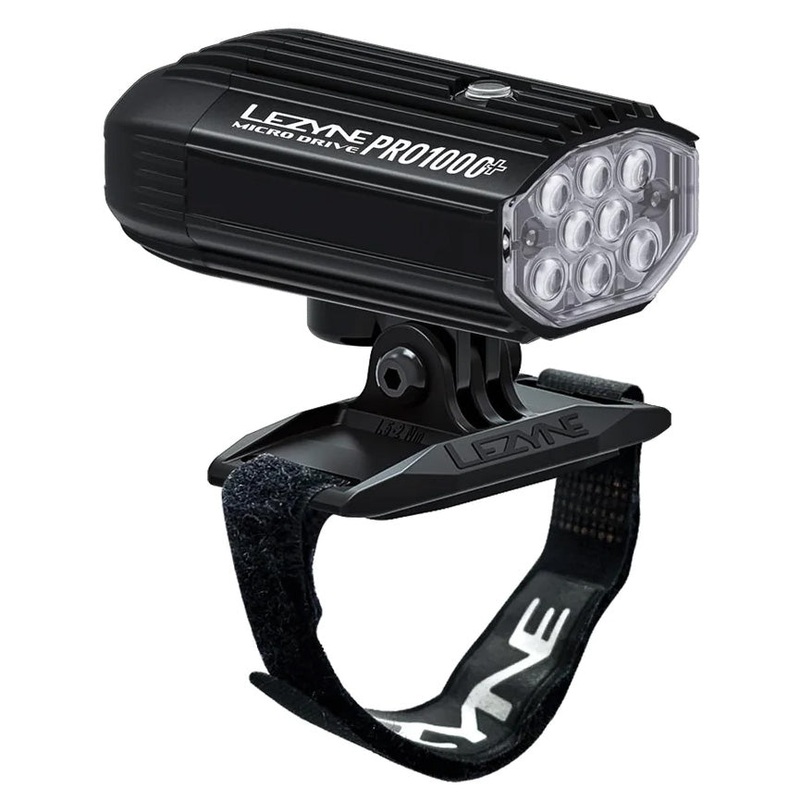 Lezyne Helmet Micro Drive Pro 1000+ Helmet Mount Headlight – Black