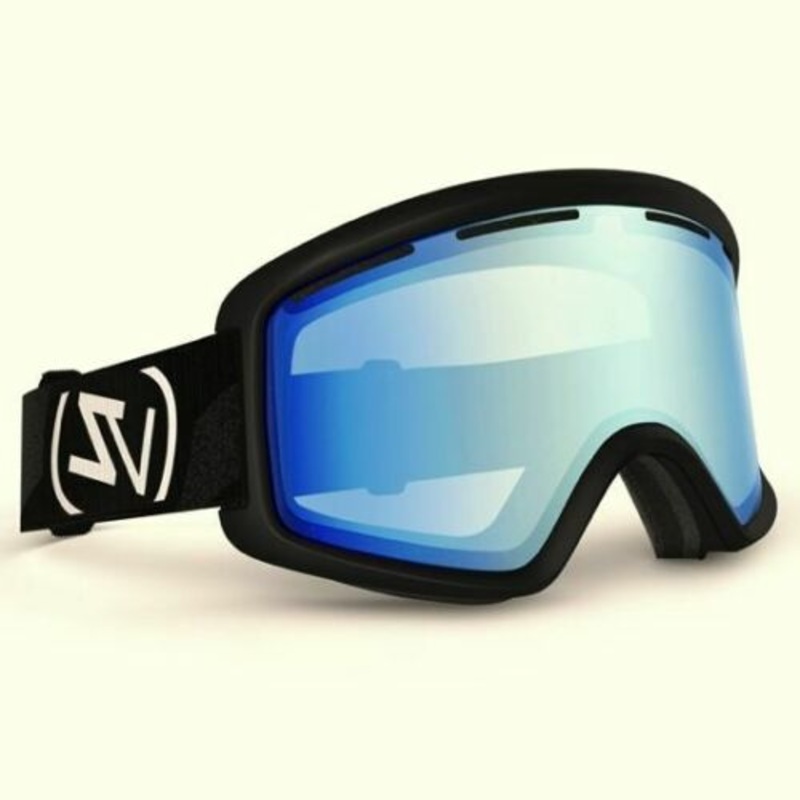 VonZipper Snow Goggles Beefy Black Gloss Yellow Chrome BYA Von Zipper Snow Ski