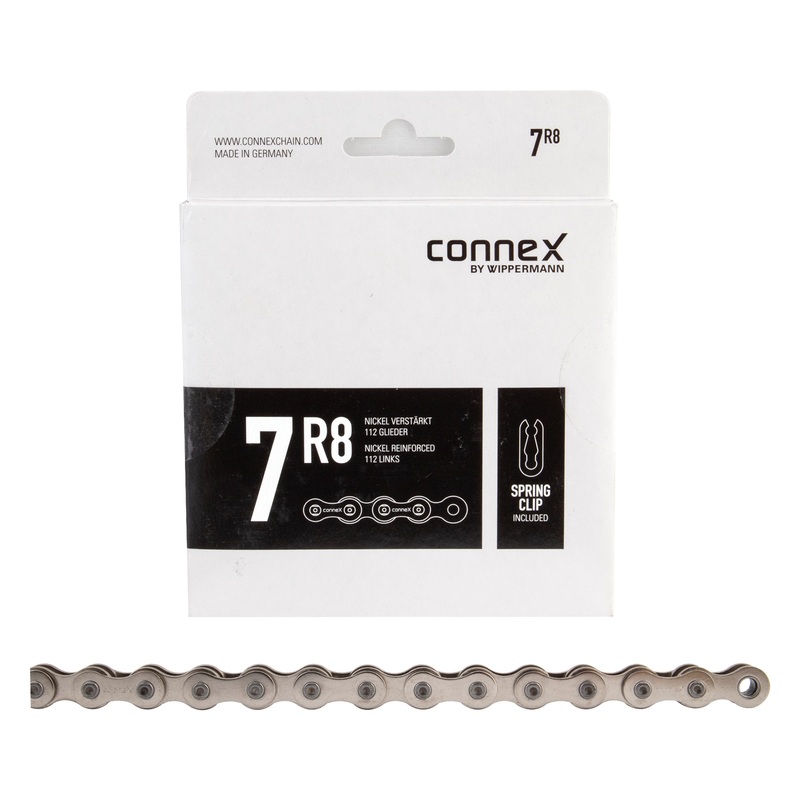 Wippermann 7R8 BMX Chain – 1/2×3/32″ – Nickel