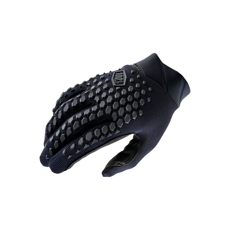 100% Geomatic Gloves – Black/Charcoal Full Finger Mens Medium