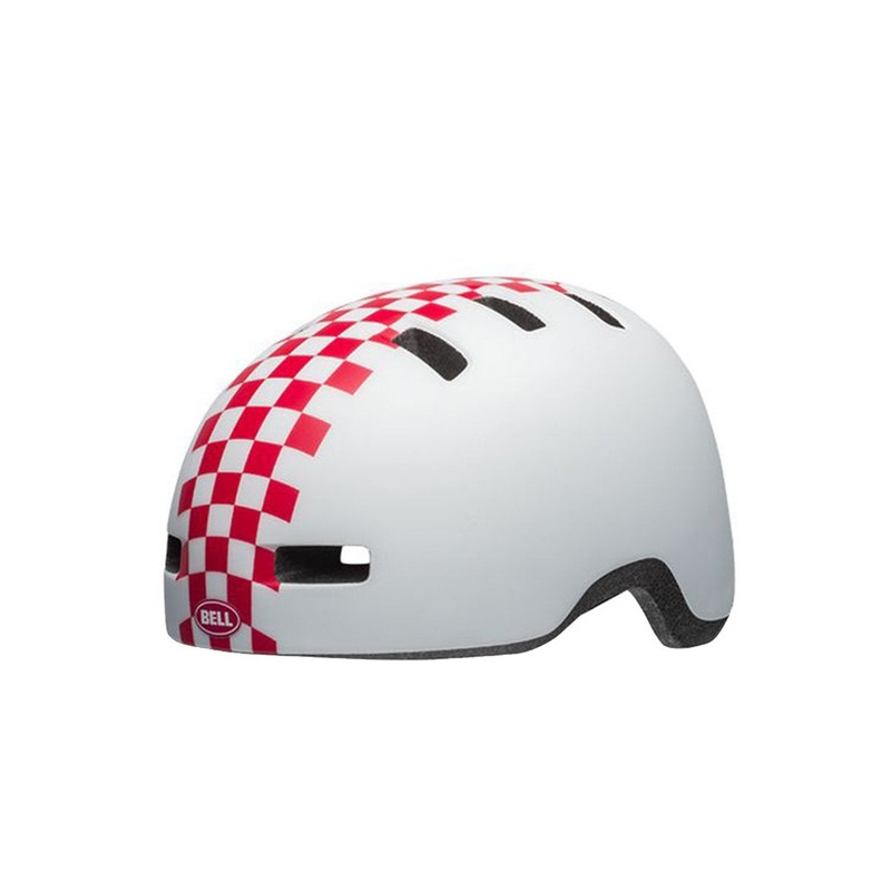Bell Lil Ripper Child Helmet – Matt White-Pink Checkers – 2019