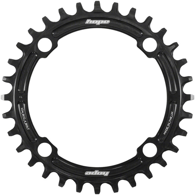 Hope Retainer Chainring – 36t, 104 BCD, R22, Black