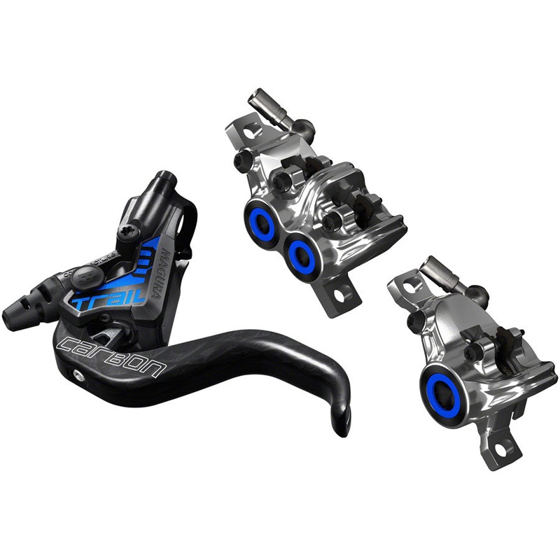 Magura MT Trail SL Disc Brake Set Disc Brake Set – Front Rear Hydraulic Post Mount BLK/Chrome