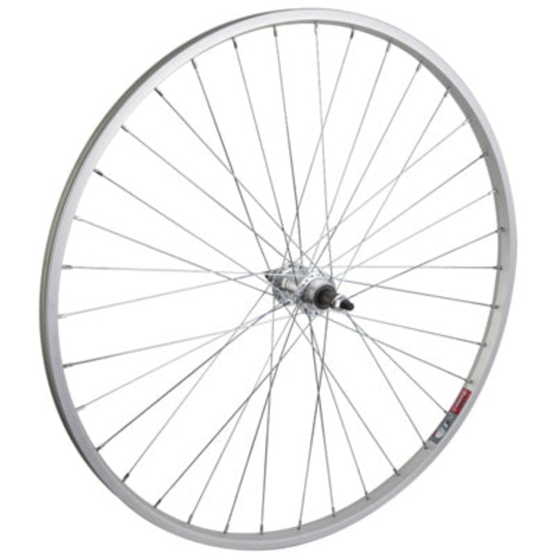 Rr Whl,700X35,Aly,36H, 3/8”,Sw,Sil,135Mm,Fw,5-7S,Bo 700C/29” Alloy Hybrid Single Wall Wheels  Wheels  700C