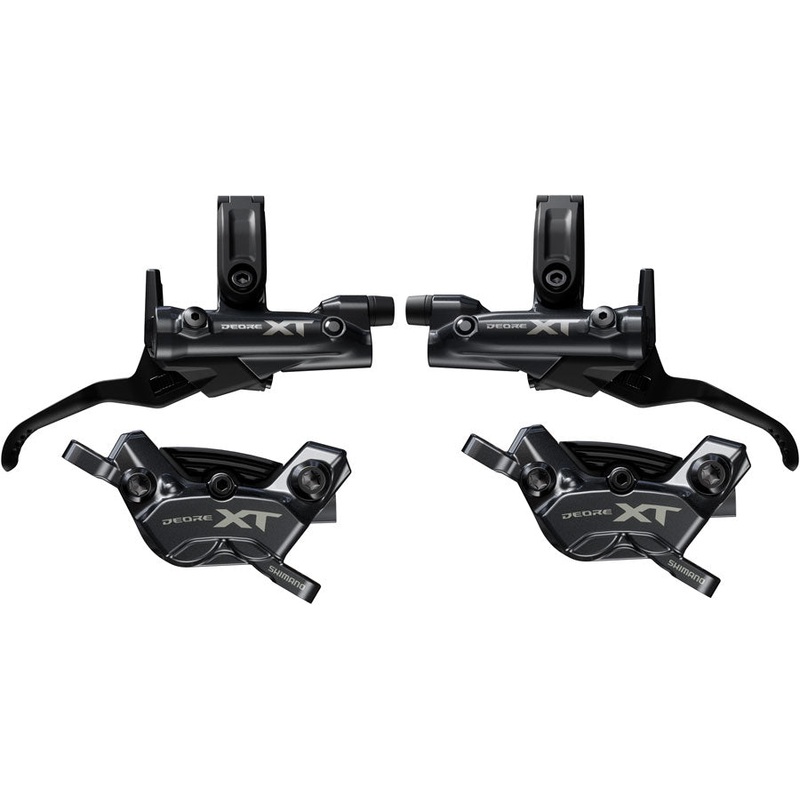 Shimano Deore XT M8200/8220 Disc Brake Upgrade Kit – Right and Left BL-M8200 Levers, Post Mount, Front and Rear BR-M8220