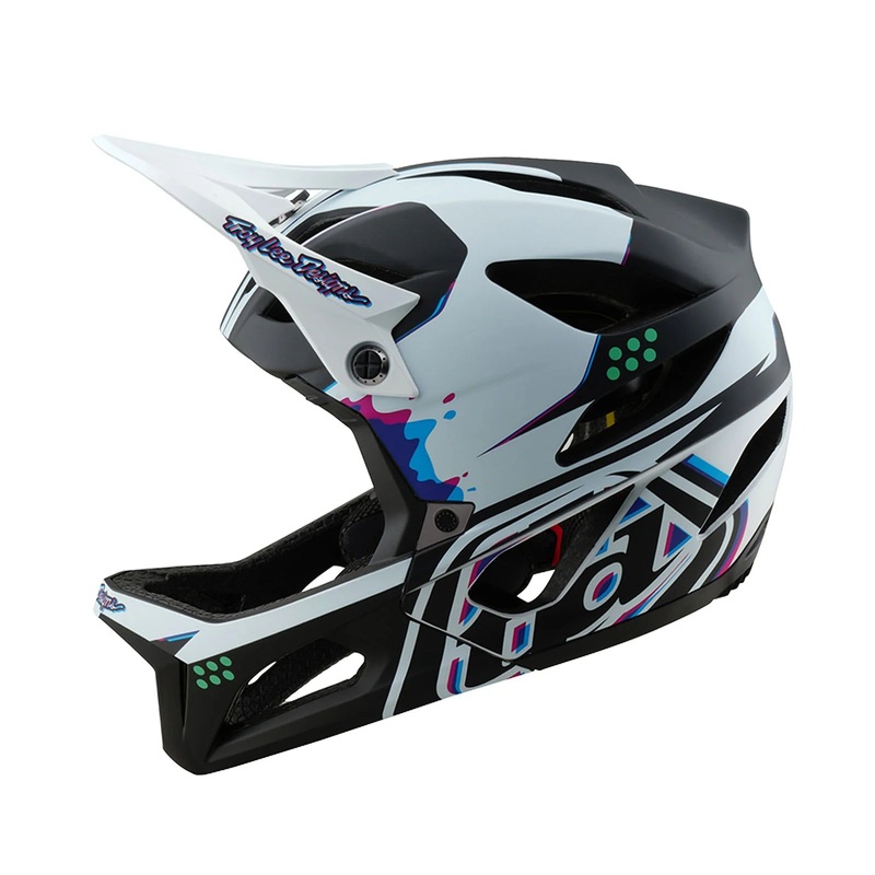Troy Lee Designs Stage Full Face Helmet – Trooper – White