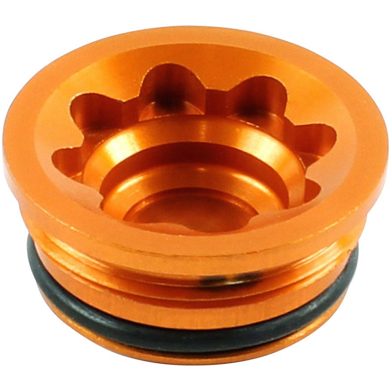 Hope V4 Small/E4 Disc Brake Caliper Bore Cap – Orange