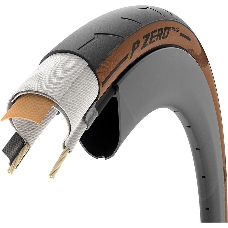Pirelli P ZERO Race Tire – 700 x 28 Clincher Folding Classic Tan