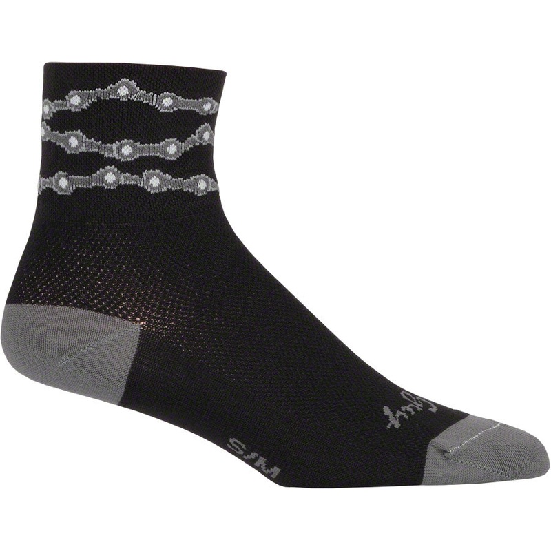 SockGuy Classic Chains Socks – 3″ Black Large/X-Large