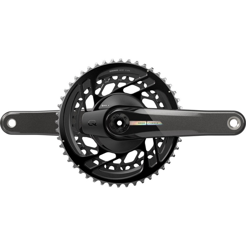SRAM Force AXS D2 2×12 Spd Road Crankset with Power Meter – Unicorn Gray-Laser Foil