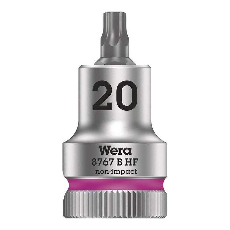 Wera HF TORX Zyklop 3/8″ Drive Socket Set T20 & T30, High-Performance Chrome-Vanadium Steel, Precision Engineering, Color-Coded for Easy Selection