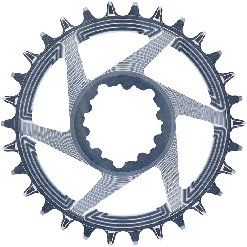 e*thirteen Helix R Guidering – 30t, 11/12-Speed, 3mm Offset, SRAM 3-Bolt DM, Gray