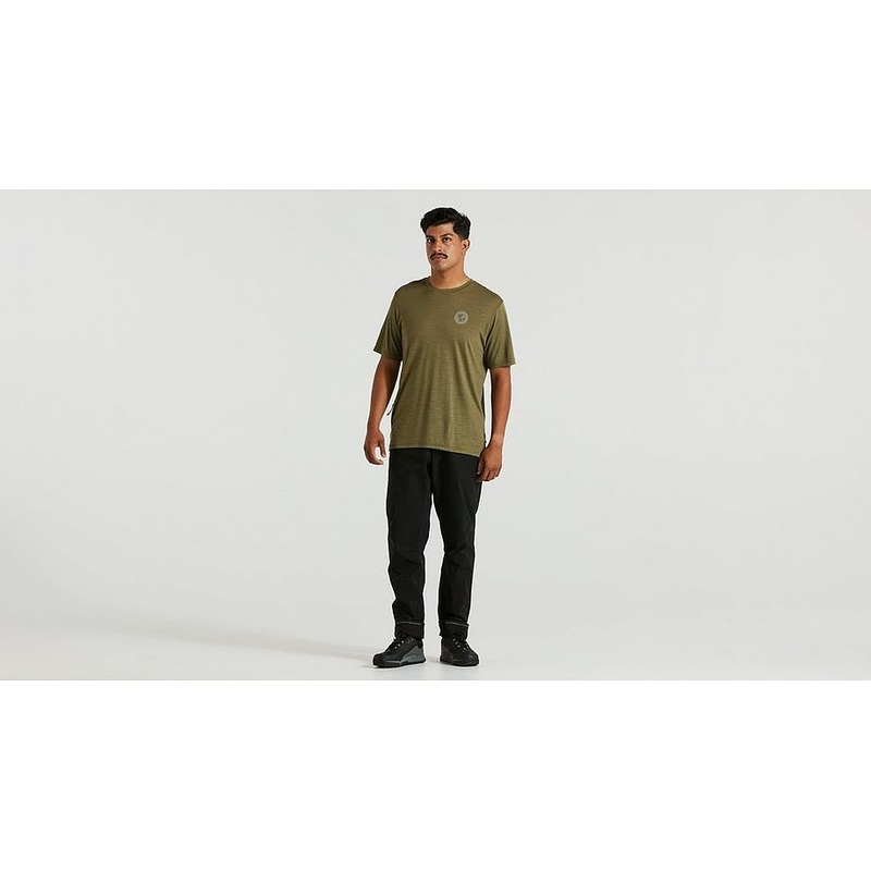 Specialized s/f wool tee ss men green l
