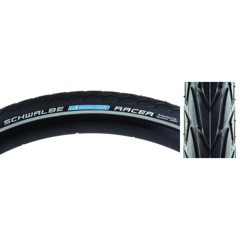 Tire Swb Marathon Racer 18X1.5 Perf Lite R-Guard Black/Bsk/Ref Sp-Grip E25 Wire