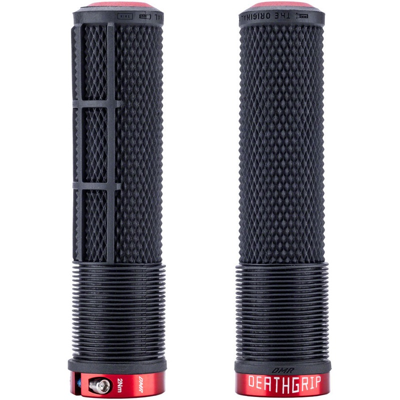 DeathGrip 2 Race Edition Grips – Thin Lock-On Black Flangeless