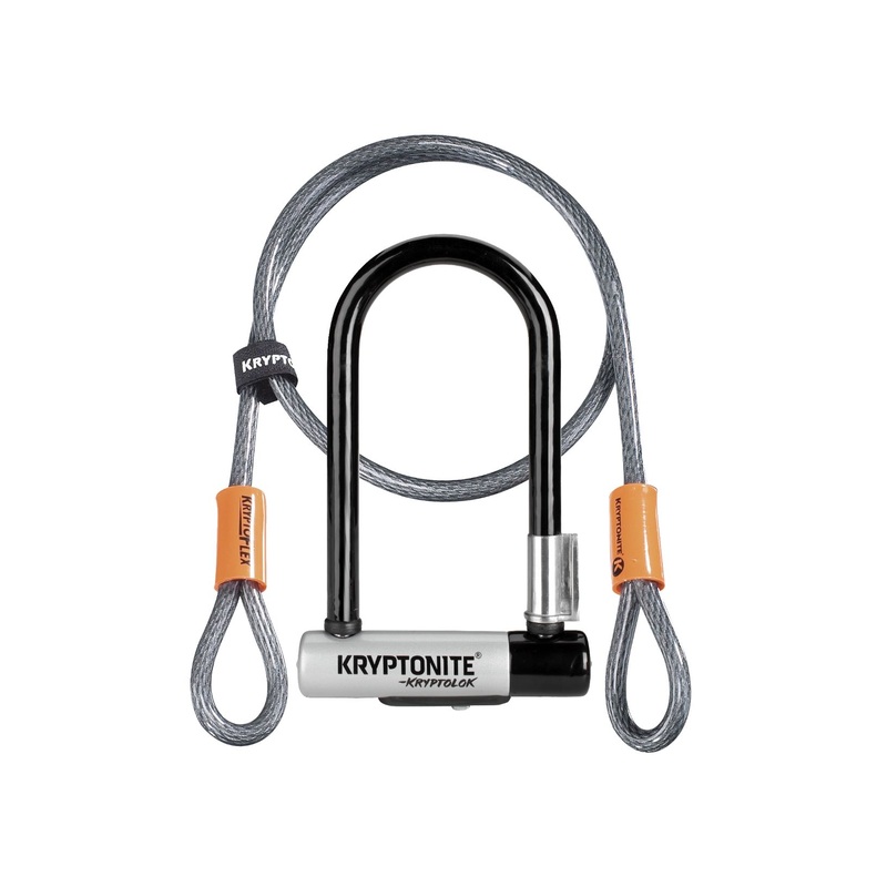 Kryptonite KryptoLok U-Lock – 3.25 x 7″ Keyed BLK Includes 4 cable bracket
