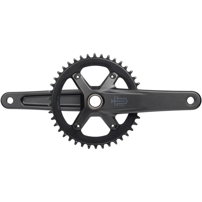 microSHIFT Sword 1x Crankset – 165mm 10-Speed 42t 110 Asym BCD  24mm Spindle BLK