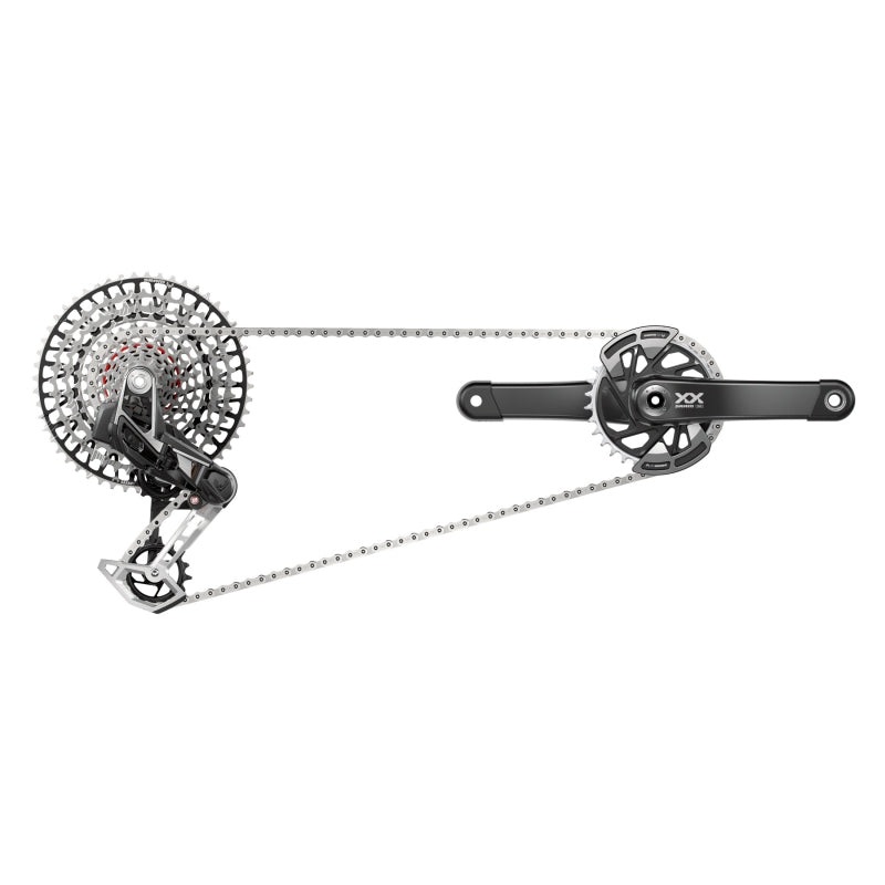 SRAM XX T-Type Eagle Transmission Groupset – 170mm Crank 32t Chainring AXS POD Controller 10-52t Cassette Rear Derailleur Chain