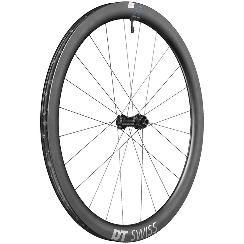 DT Swiss CRC 1400 Spline 45 Front Wheel – 700, 12 x 100mm, Center-Lock, Black