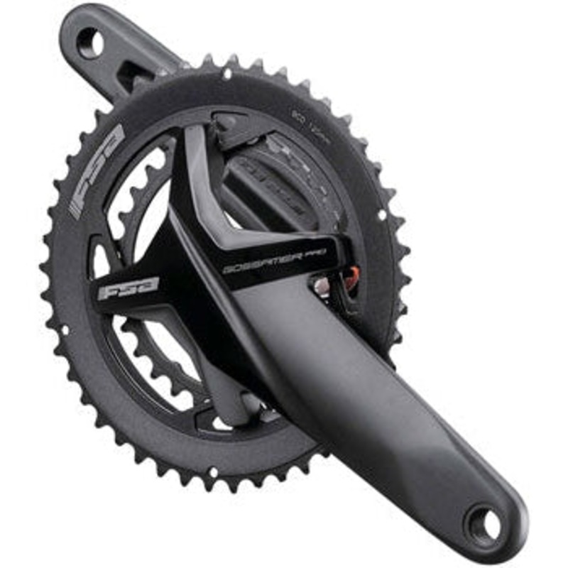 Full Speed Ahead Gossamer Pro BB386EVO Crankset – 165mm 11/12-Speed 50/34t 120/90 BCD 386 EVO Spindle Interface BLK