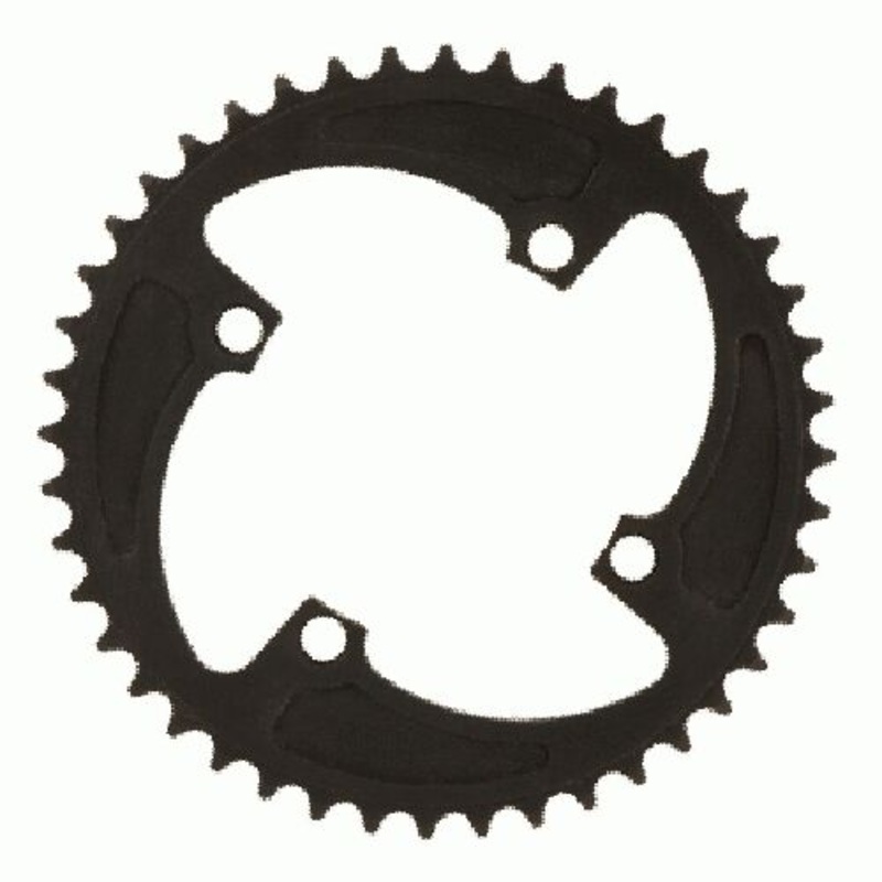 MCS 44t BMX Chainring – Black – 104mm 4-bolt – USA Made