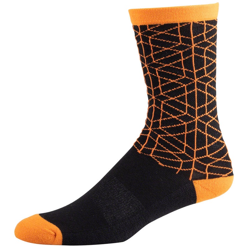 45NRTH Lumi Midweight Wool Sock – Orange Small