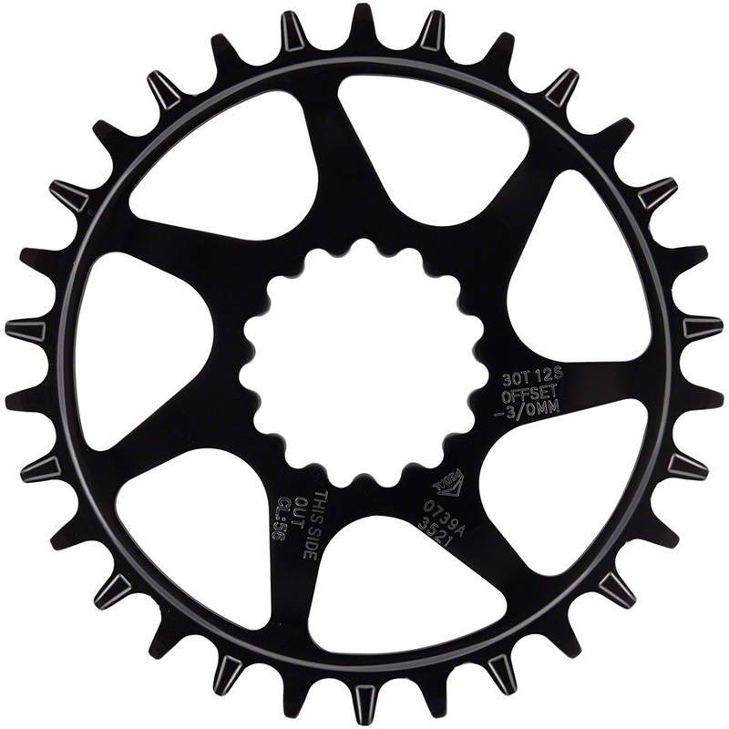 e*thirteen Helix Guidering – 30t 10/11/12-Speed 52/55mm Flip Flop CL 3/5mm Offset e*thirteen DM BLK