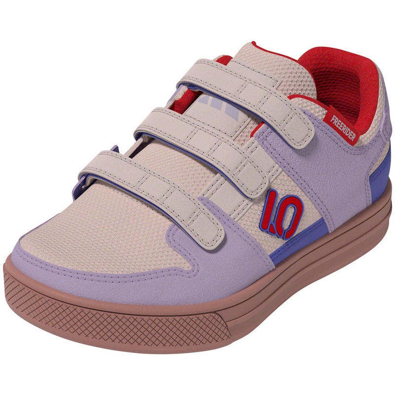 Five Ten Freerider Kids VCS Flat Shoes – Putty Mauve/Pure Ruby/Semi Cobalt Blue 2