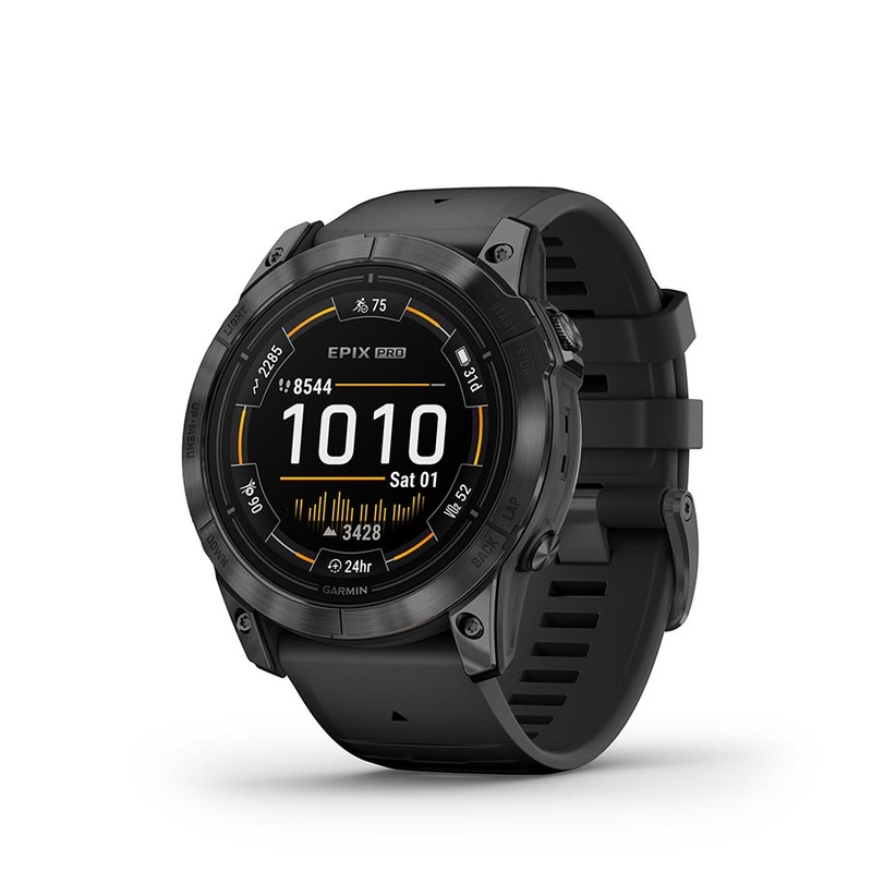 Garmin Epix Pro Std. Edition 51mm Watch Watch Color: Slate Grey Wristband: Black – Silicone