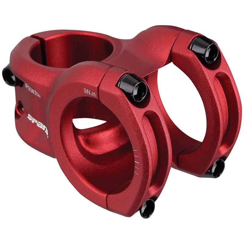 Spank Spoon 318 Stem – 43mm 31.8 Clamp +/-0 Red