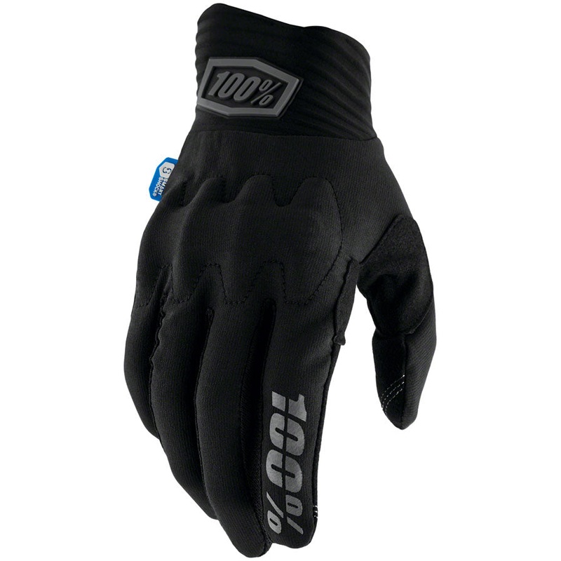 100% Cognito Smart Shock Gloves – Black, Full Finger, Medium