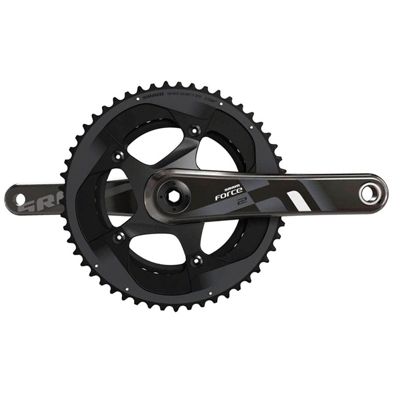 SRAM Force 22 Crankset – 175mm 11-Speed 53/39t 130 BCD GXP Spindle Interface BLK