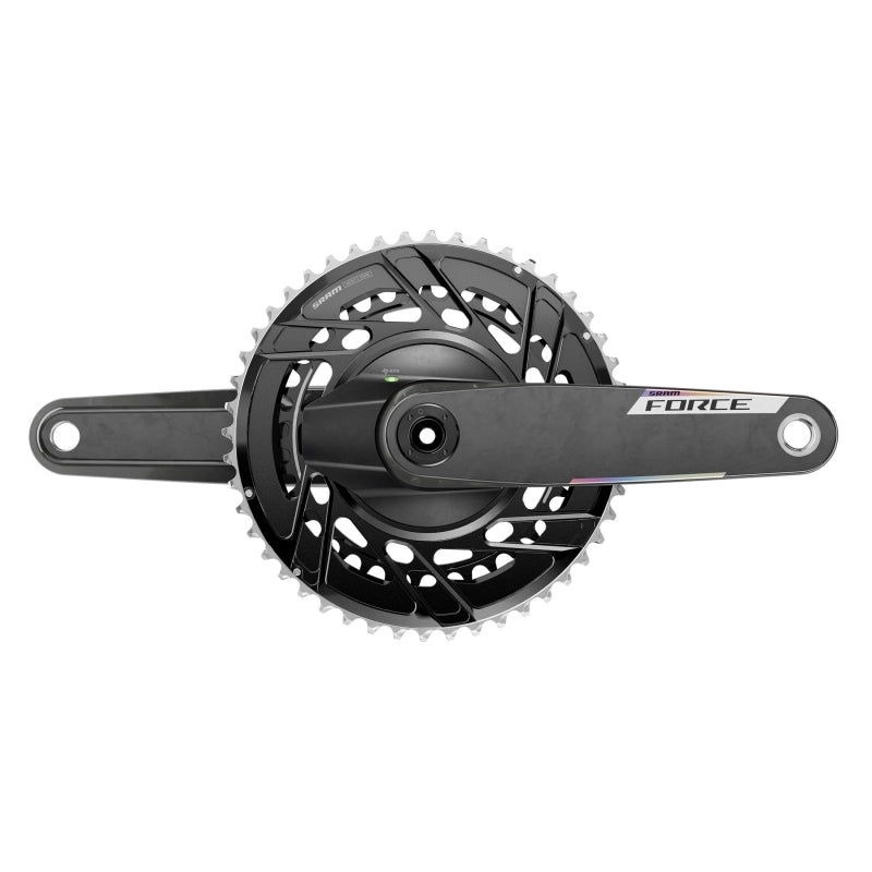 SRAM Force AXS Power Meter Crankset – 160mm 12-Speed 48/35t Thread Mount 8-Bolt PM Spider DUB Spindle Carbon E1
