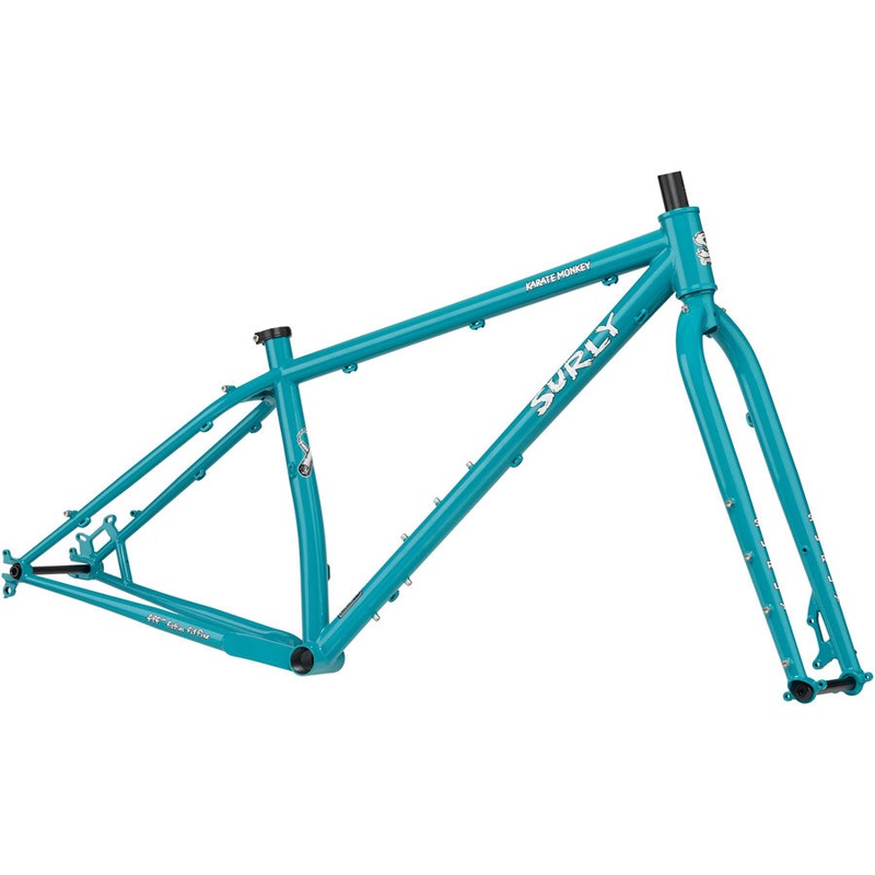 Surly Karate Monkey Frameset – 27.5″ Steel Lost at Sea Blue X-Large