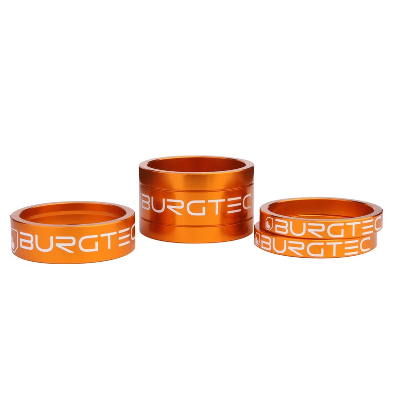 Burgtec Stem Spacer Kit – Iron Bro Orange Set/4