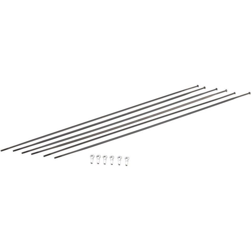DT Swiss PR1400 DiCut Oxic Spoke Kit: Front & Rear, Black