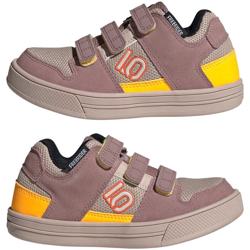 Five Ten Freerider Kids VCS Flat Shoes – Wonder Taupe/Gray One/Solar Gold 3.5